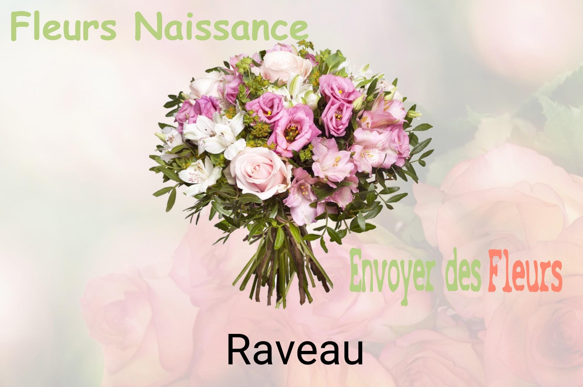 Bouquet de fleurs de naissance livré à Raveau